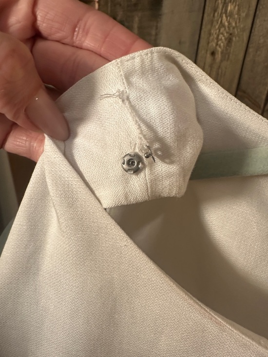 Tommy Bahama Linen Blend Floral Shift Dress Purple White Sleeveless Size M - Picture 10 of 10